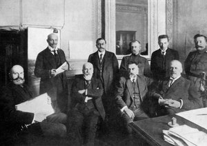 Enkele leiders van de Russische revolutie door Unbekannt
