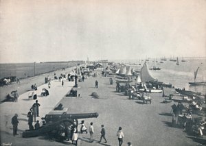 Southsea - Algemeen uitzicht op het strand, 1895 door Unbekannt