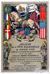 Souvenir van een festival ter ere van Jeanne d