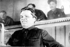 Sovjet politicus Sergei Kirov, 17e Congres van de Communistische Partij, Moskou, USSR, 1934