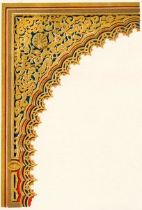 Spandrel van nis van deur bij de ingang van de Hal van Ambassadeurs..., 1907