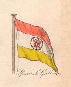 Spaanse galei, 1838 door Unbekannt