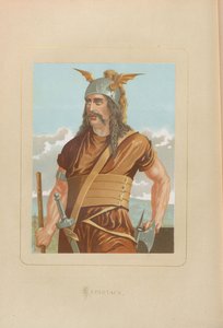 Spartacus. Uit: Hombres y mujeres celebres de todos los tiempos door Juan Landa, 1875-1877 door Unbekannt