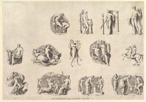 Speculum Romanae Magnificentiae: Onderwerpen naar de Oudheid, uitgevoerd ca. 1550-77, gedrukt na 1577 door Unbekannt
