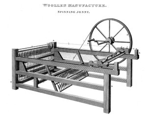 Spinning Jenny, 1820 door Unbekannt