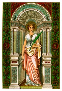 St. Agatha, maagd en martelaar, 1886 door Unbekannt