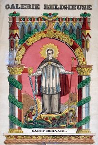 St Bernard van Clairvaux, 19e eeuw door Unbekannt
