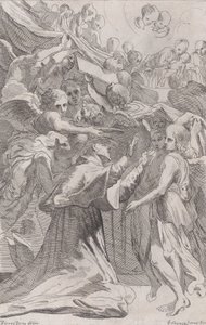 St. Carlo Borromeo omringd door engelen, 1650-70