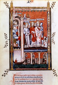 St. Denis wordt de martelaren getoond, 1317 door Unbekannt