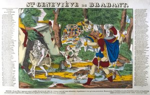 Sint Genoveva van Brabant in het bos, 19e eeuw door Unbekannt