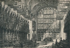 St. Georges Kapel: Het koor, kijkend naar het oosten, 1895 door Unbekannt