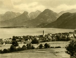 St. Gilgen, Wolfgangmeer, Oostenrijk, ca. 1935 door Unbekannt