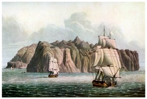 St. Helena, in de tijd van Napoleon, 19e eeuw, 1956 door Unbekannt