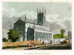 St Johns Kerk, Holloway, Islington, Londen door Unbekannt