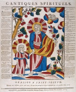 Sint Jozef en Jezus Hand in Hand Wandelend door Unbekannt
