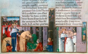 St. Louis keert terug naar Parijs, en St. Louis onder de priesters, midden 13e eeuw, 15e eeuw door Unbekannt