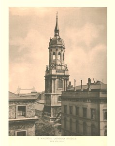St Magnus, London Bridge, De Toren, midden-late 19e eeuw