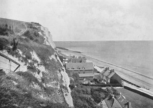 St. Margarets Bay - Het Hotel, vanaf de kliffen door Unbekannt