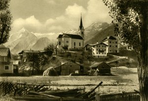 St. Margarets Kerk, Kaprun, Oostenrijk, circa 1935 door Unbekannt