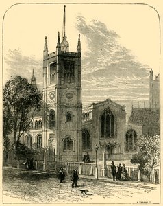 St. Margarets Kerk, vanuit het Noordwesten, 1881 door Unbekannt