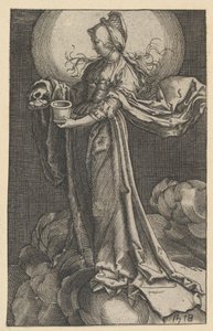 Sint Maria Magdalena op de Wolken (kopie) door Unbekannt