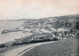 St. Mawes - Uitzicht op de haven en het kasteel, 1895