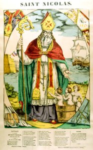 Sint Nicolaas, 19e eeuw door Unbekannt