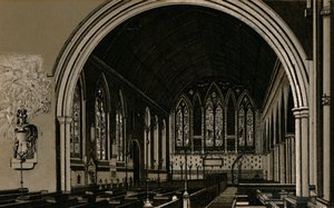St. Nicolaaskerk, interieur, ca. 1880 door Unbekannt