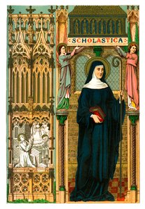 St. Scholastica, 1886 door Unbekannt