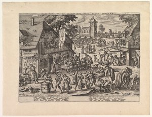St. Sebastiaans Kermis door Unbekannt