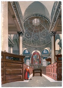 St. Stephens, Walbrook, ca. 1850 door Unbekannt