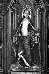 St. Ursula en de Heilige Maagden, uit het Reliekschrijn van St. Ursula door Unbekannt