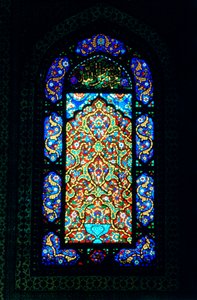 Glas-in-loodraam, Suleymaniye Moskee, 1557 door Unbekannt