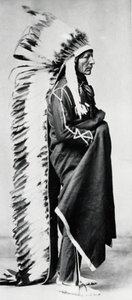 Standing Bear, Hoofd van de Dakota Sioux, Noord-Amerikaanse Plains Indianen, ca. 1885-ca. 1890 door Unbekannt