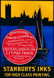 Stansburys inkt voor schilderen van hoge kwaliteit, 1910