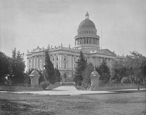 Staatskapitool, Sacramento, Californië, ca. 1897 door Unbekannt