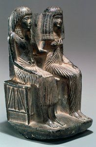 Standbeeld van een oud-Egyptische ambtenaar en zijn vrouw door Unbekannt