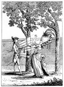 Stalen knopen, Coup de Bouton, 1777 door Unbekannt