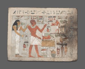 Stèle van Amenemhat en Hemet, Egypte, Middenrijk door Unbekannt
