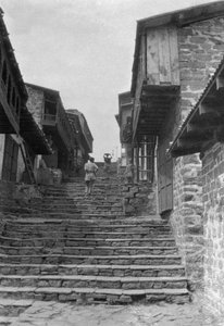 Trappen naar de Kailana Bazaar, India