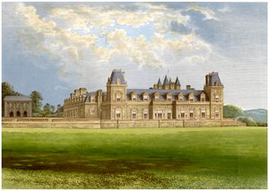 Stevenstone Park, Devon, huis van de familie Rolle, ca. 1880