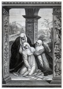 Stigmatisatie van Sint Catharina van Siena, 1870 door Unbekannt