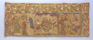 Stola met het Martelaarschap van St. Catharina, Duits, ca. 1200 door Unbekannt