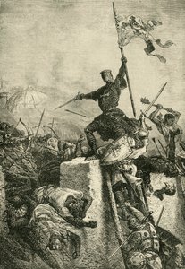 Bestorming van Constantinopel door Boudewijn, Graaf van Vlaanderen
