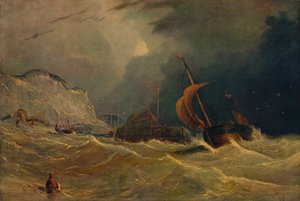 Stormachtige Zeegezicht, ca. 1830, 1938 door Unbekannt