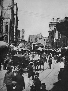 Straatscène in Constantinopel, 1913