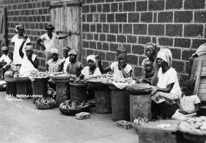 Straathandelaren, Freetown, Sierra Leone, 20e eeuw