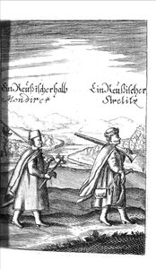 Streltsy uit Georg Adam Schleissing Derer beyden Czaaren in Reussland Iwan und Peter Alexewiz, 1693