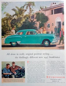 Studebaker auto advertentie, 1947