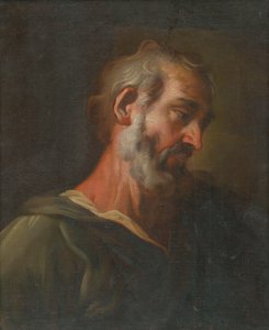 Studie van hoofd - buste - van een apostel